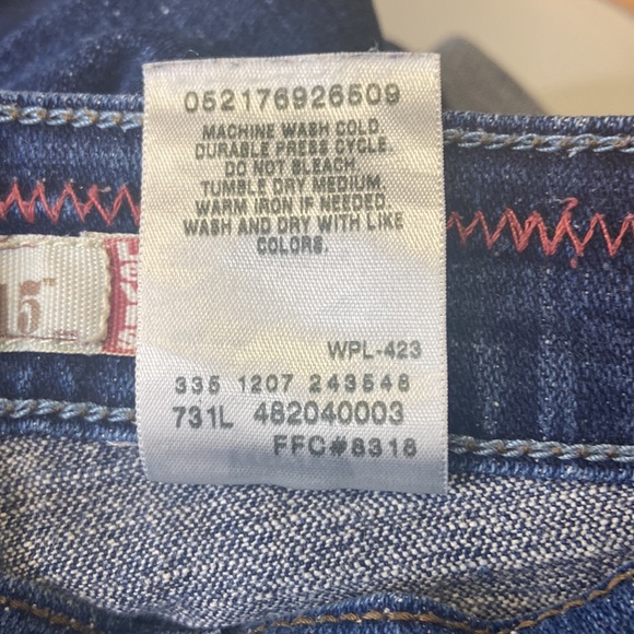Levi’s 515 jean capri cuffed 5 pockets Size 8 - Picture 5 of 15
